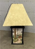 28" Cubbie Painted Table Lamp