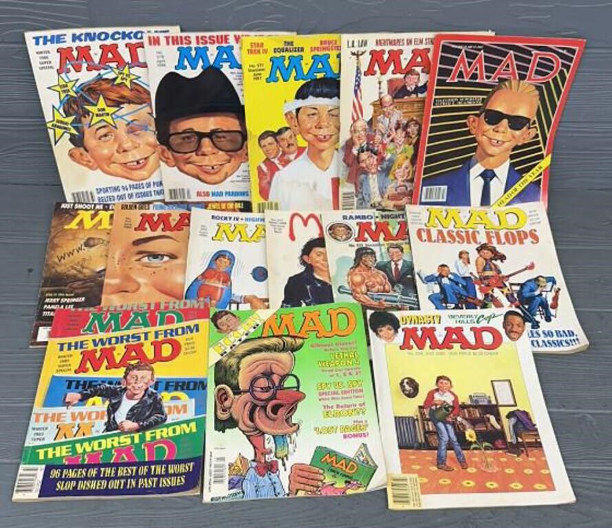 (14) Vintage MAD Magazines