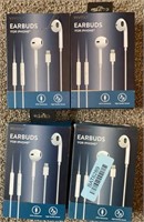 (4) Earbuds for iPhone