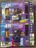 (2) Vivitar 4K Action Cameras
