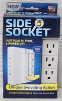 Side Socket Multi Surge Protector Swivel Power