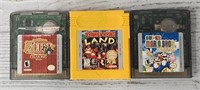(3) Gameboy Video Games Zelda/Donkey Kong/Mario