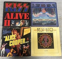 (12) Various Rock Vinyl Records