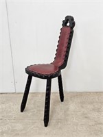 ANTIQUE BIRTHING CHAIR - 35.5" H X 14.25" W X 16"