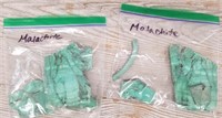 (2) Malachite Rock Bags