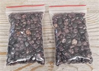 (2) Small Polished Star Garnets In Bags #4