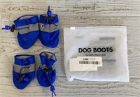 Set New Dog Boots Small/Med Dogs (Blue)