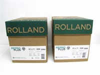 2 BOXES OF 2500 ROLAND REPRO PLUS 8.5" X 11" PAPER