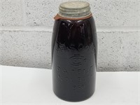 Beautiful Amber  Half GAL Mason's Jar  1920- RP