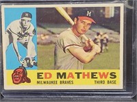 1960 Eddie Matthews Baseball Card