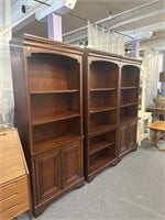 Three piece book shelves