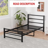 $100  14 Inch High Full Size Twin Bed Frame