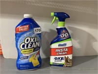 OXICLEAN REFILL FULL, WOOLITE 1/4 FULL