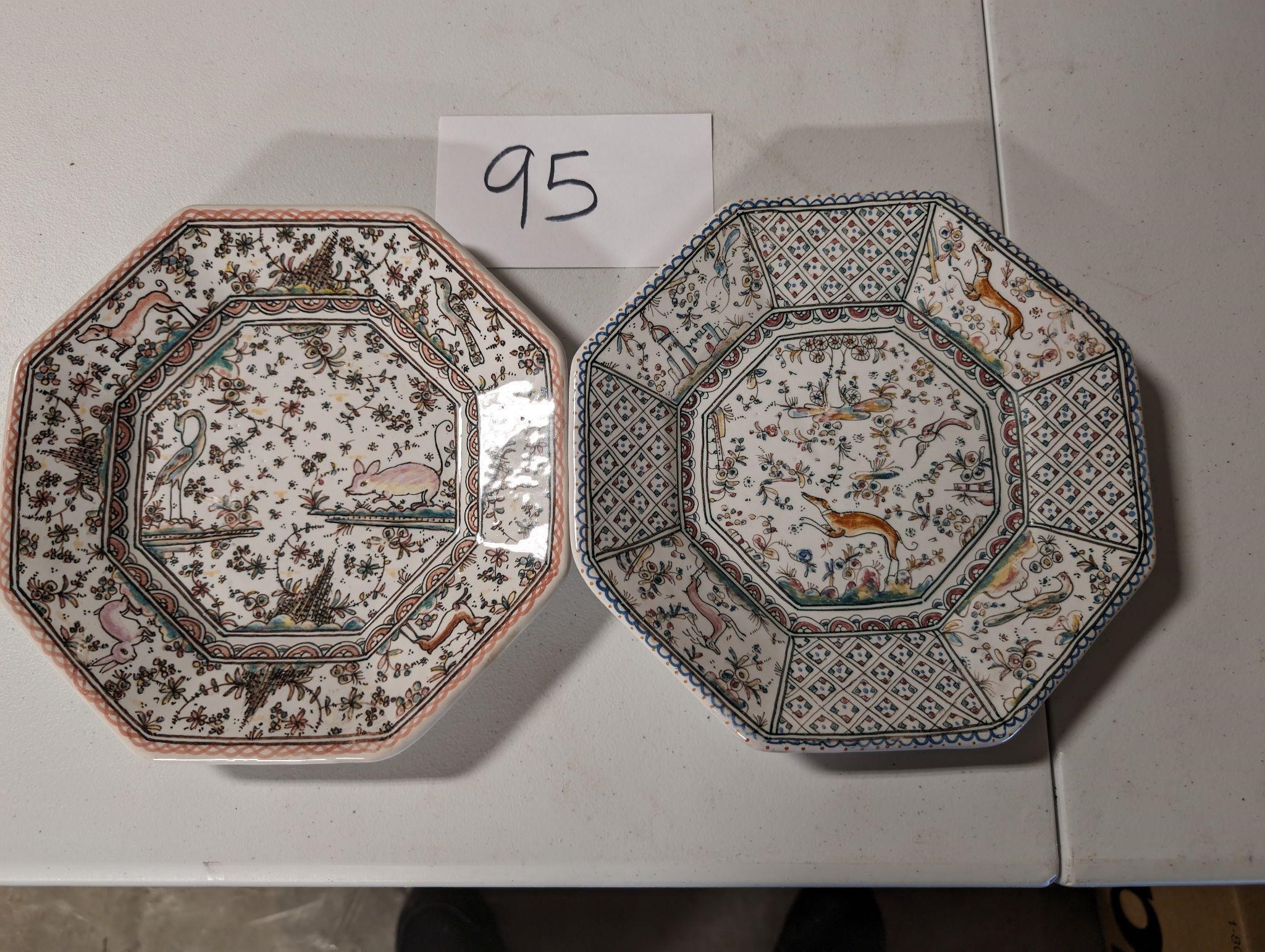 Hand Painted Intricate Plates made in Portugal