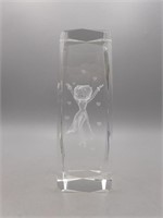 Betty Boop 3D Etched Hologram Crystal Art Glass