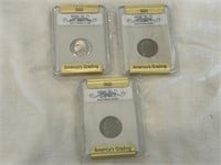 (3) 2004 (1 each Mint) Nickel MS70