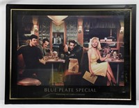 Framed Blue Plate Special Poster