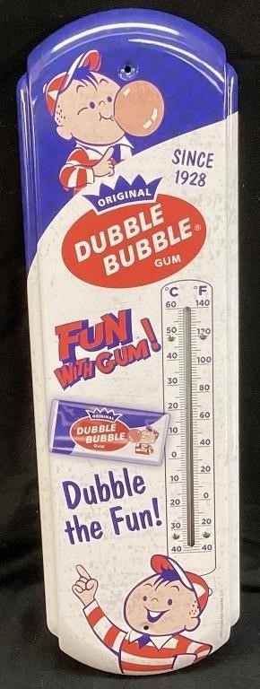 DOUBLE BUBBLE GUM THERMOMETER SIGN, 17.5’’ H