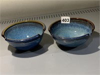 POTTERY BOWLS SIGNED