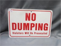 No Dumping sign
