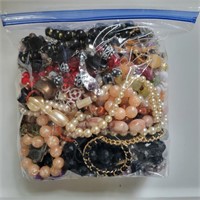 Mixed Bag- Costume Jewelry, Beads, Some Vtg #1