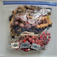 Mixed Bag- Costume Jewelry, Beads, Some Vtg #2