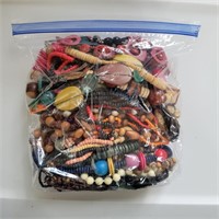 Mixed Bag- Costume Jewelry, Beads, Some Vtg #3