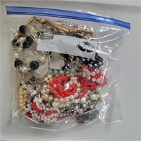 Mixed Bag- Costume Jewelry, Beads, Some Vtg #4