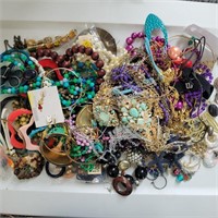 Mixed Bag- Costume Jewelry, Beads, Some Vtg #7
