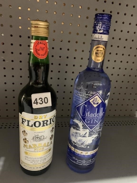 SEALED FLORIO MARSALA AND CITADELLE GIN