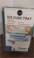 New ice cube trays. Includes two ice cube trays