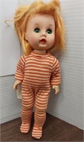 Vintage Arranbee bent knee doll. 10in tall. Eyes