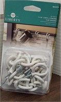 New 36 pack 1 1/4in vinyl coated cup hooks