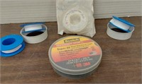 Thread sealant tape & Vinyl electrical tape.