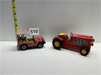TIN TOY CARS MADE IN JAPAN