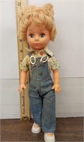 Vintage girl doll. 11in tall. Vinyl, plastic