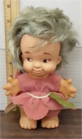 Vintage Uneeda troll doll. 7in tall