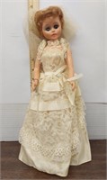 Vintage 14in Bride doll