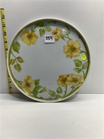 HAND PAINTED ROUND SERVING TRAY