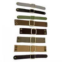 Leather Buckle Bracelets, Lot of 8