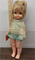 Vintage 1960s Uneeda doll. 11 inches