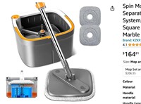 Spin Mop and Bucket Set with Self Separation