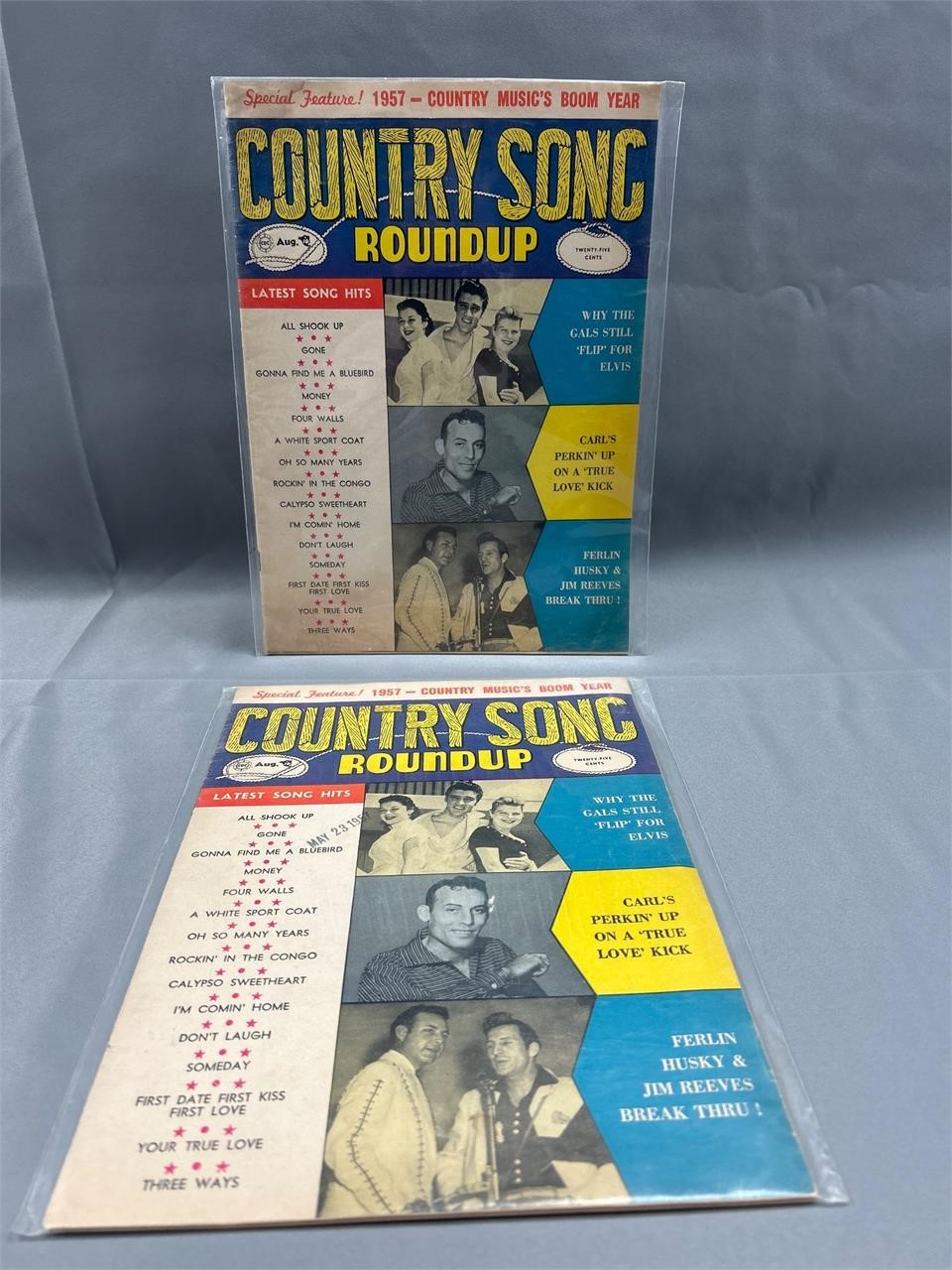Two magazines. County song round up. Aug.
