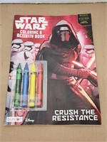 Star wars coloring book w/crayons
