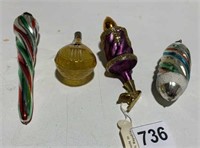 VINTAGE GLASS ORNAMENTS