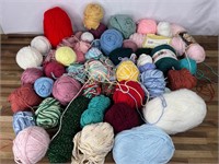 Large Mixed Lot of Vintage Yarn