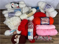 Large Mixed Lot of Vintage Yarn