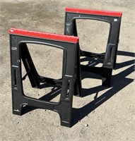 PAIR OF PORTABLE SAW HORSES