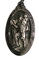 sterling silver St. Christopher pendant