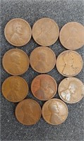 1920 Indian Head wheat pennies